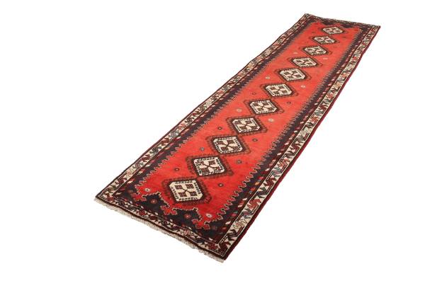 Tappeto a pelo corto Afshar 2082660 Lana vergine - Rosso / Beige