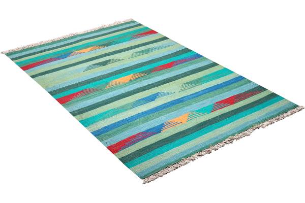 Kurzflorteppich Kelim Gashgai 2176948 Schurwolle - Mehrfarbig