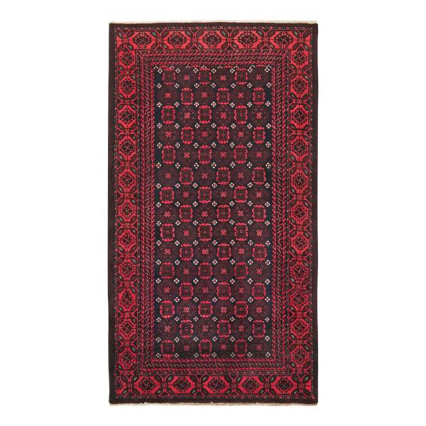 Kurzflorteppich Belutch 2086548 Schurwolle - Blau / Rot