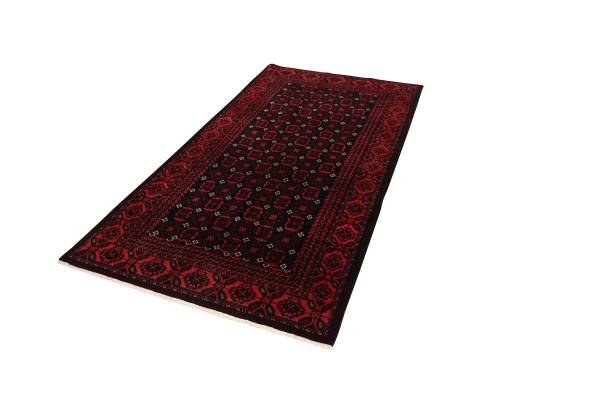 Kurzflorteppich Belutch 2086548 Schurwolle - Blau / Rot