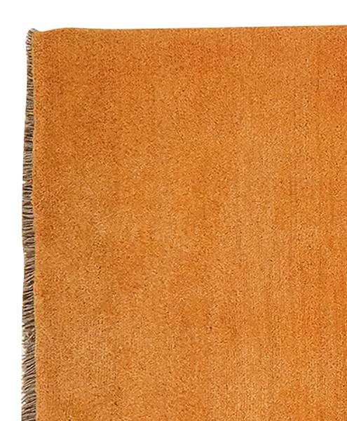 Hoogpolig vloerkleed Gabbeh 1237867 scheerwol - geel