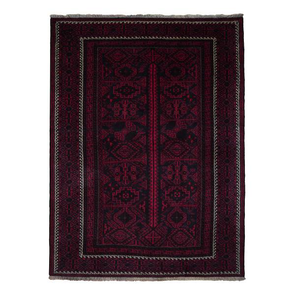 Tappeto a pelo corto Belutch 2177696 Lana vergine - Rosso