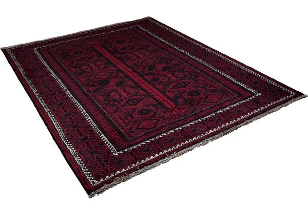 Tappeto a pelo corto Belutch 2177696 Lana vergine - Rosso