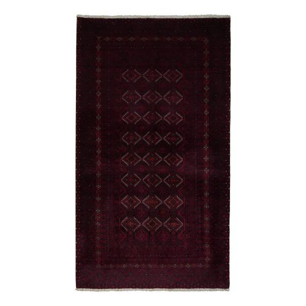 Laagpolig vloerkleed Belutch 2177699 scheerwol - rood