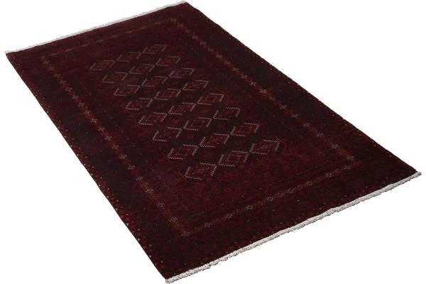 Laagpolig vloerkleed Belutch 2177699 scheerwol - rood