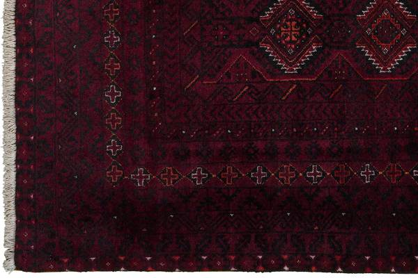 Laagpolig vloerkleed Belutch 2177699 scheerwol - rood