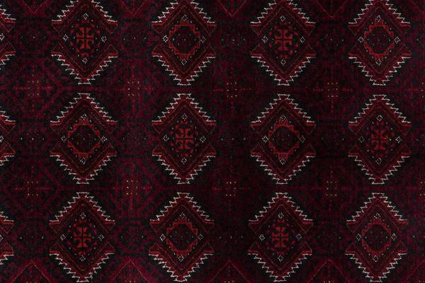 Laagpolig vloerkleed Belutch 2177699 scheerwol - rood