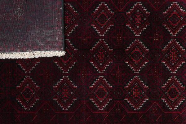 Laagpolig vloerkleed Belutch 2177699 scheerwol - rood