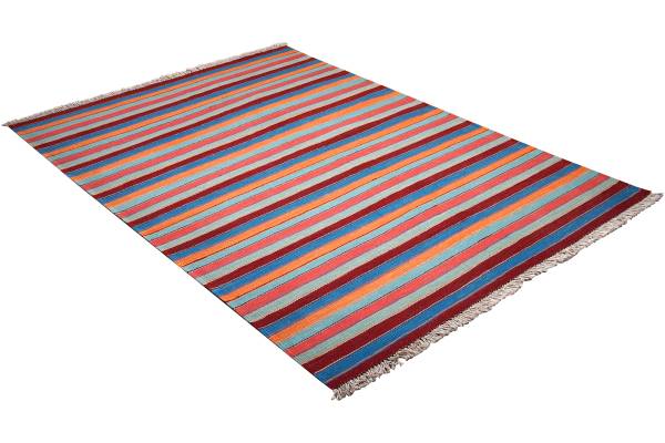 Kurzflorteppich Kelim Gashgai 2176960 Schurwolle - Mehrfarbig