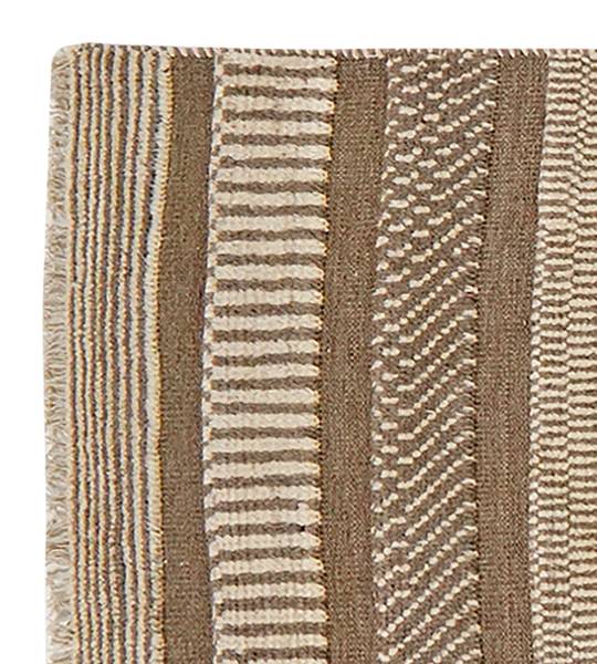 Tappeto a pelo lungo Gabbeh 1211230 Lana vergine - Beige