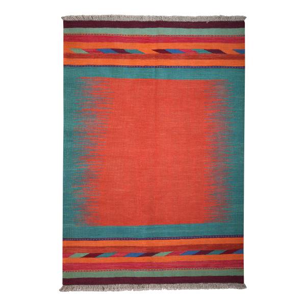 Tappeto pelo corto Kelim Gashgai 2176897 Lana vergine - Multicolore