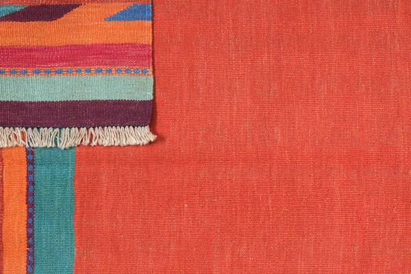 Tappeto pelo corto Kelim Gashgai 2176897 Lana vergine - Multicolore