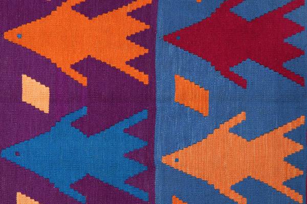 Kurzflorteppich Kelim Gashgai 2176581 Schurwolle - Mehrfarbig