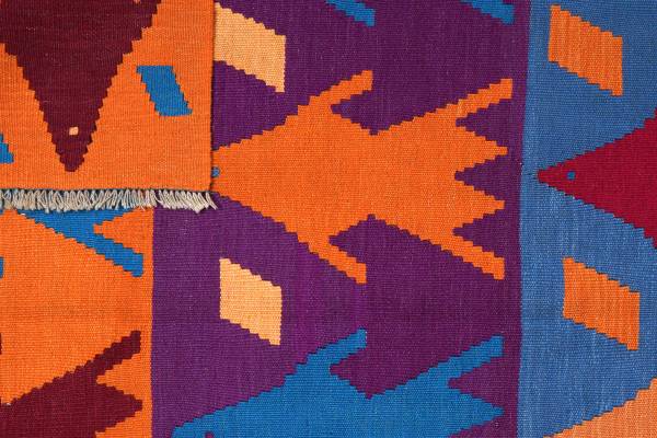 Kurzflorteppich Kelim Gashgai 2176581 Schurwolle - Mehrfarbig