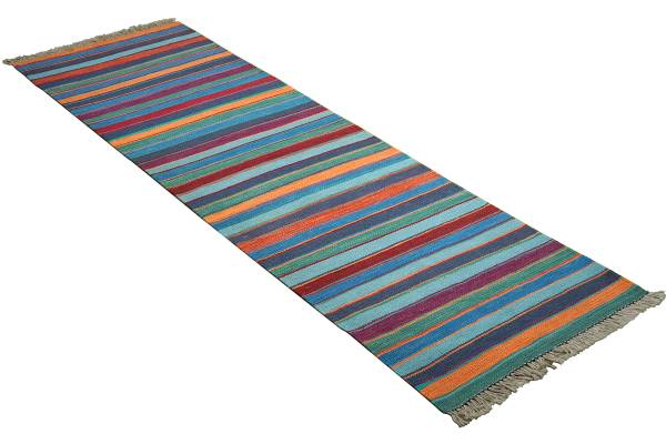 Kurzflorteppich Kelim Gashgai 2176716 Schurwolle - Mehrfarbig
