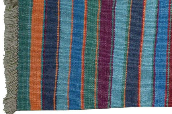 Kurzflorteppich Kelim Gashgai 2176716 Schurwolle - Mehrfarbig
