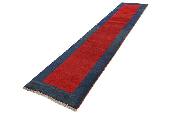 Tappeto a pelo lungo Gabbeh 739813 Lana vergine - Rosso / Blu