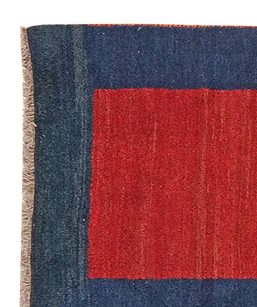 Tappeto a pelo lungo Gabbeh 739813 Lana vergine - Rosso / Blu