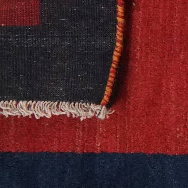 Tappeto a pelo lungo Gabbeh 739813 Lana vergine - Rosso / Blu
