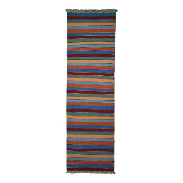 Tappeto pelo corto Kelim Gashgai 2176700 Lana vergine - Multicolore