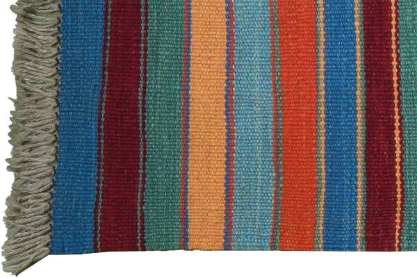 Tappeto pelo corto Kelim Gashgai 2176700 Lana vergine - Multicolore