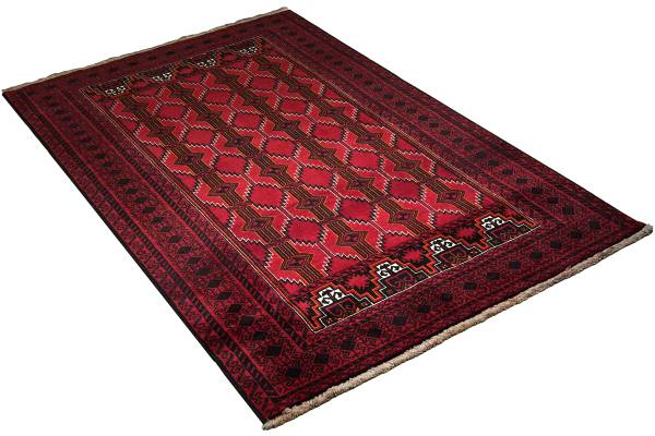 Tappeto a pelo corto Belutch 2177713 Lana vergine - Rosso