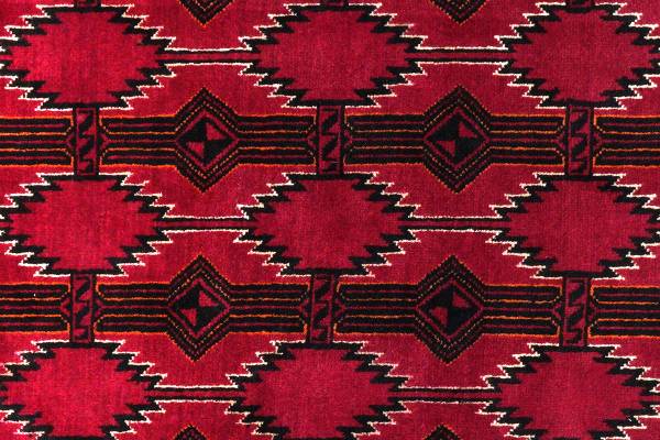 Tappeto a pelo corto Belutch 2177713 Lana vergine - Rosso