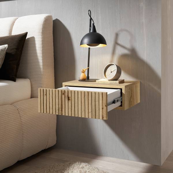 Hänge-Nachtkommode Narella Eiche Artisan Dekor - 1
