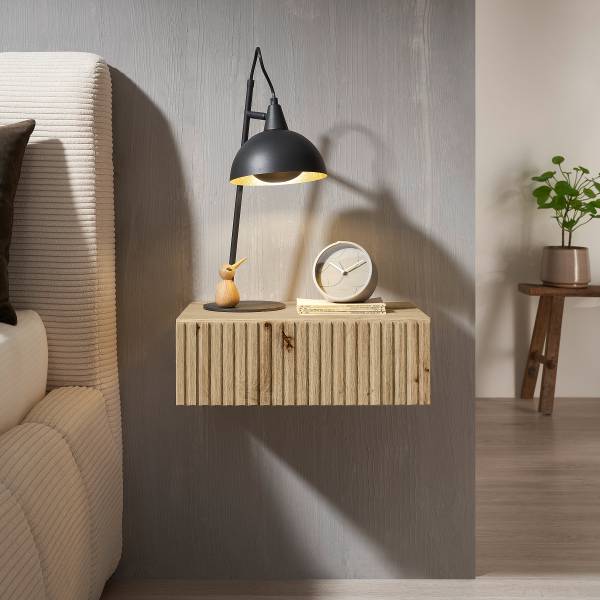 Hänge-Nachtkommode Narella Eiche Artisan Dekor - 1