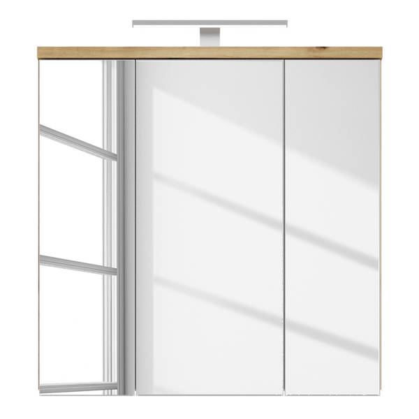 Armoire de toilette éclairée Bagutana Gris clair