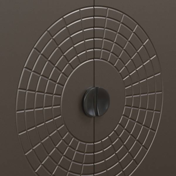 Highboard Fusion Graphit / Eiche Dunkel Dekor