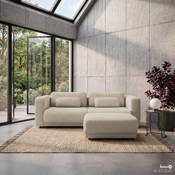 3-Sitzer Sofa ONDA Webstoff Liane: Beige