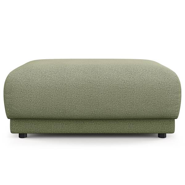 Gestoffeerde hocker ONDA Geweven stof Amaris: groen