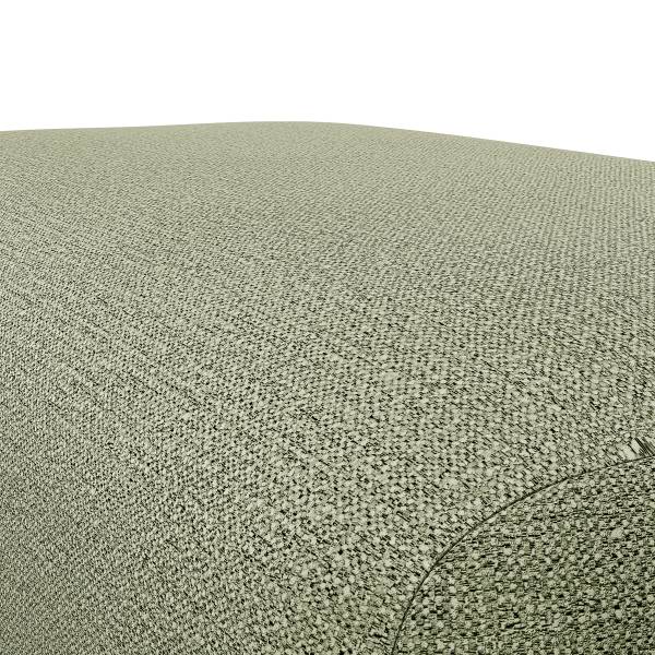 Gestoffeerde hocker ONDA Geweven stof Amaris: groen