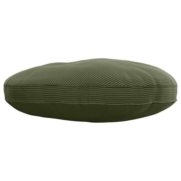 Kussen ONDA set van 2 rond corduroy Snor: groen