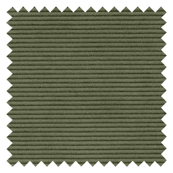 Kussen ONDA set van 2 rond corduroy Snor: groen