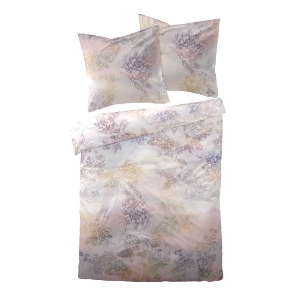 Copripiumino Nakem Raso makò - Rosé - 155 x 220 cm + cuscino 80 x 80 cm