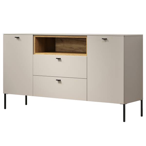 Sideboard Sao Paulo Kaschmir / Eiche Evoke Dekor - Breite: 154 cm