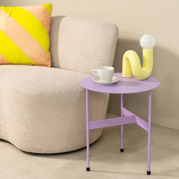 Table d'appoint Mira Low - 40 cm Lilas