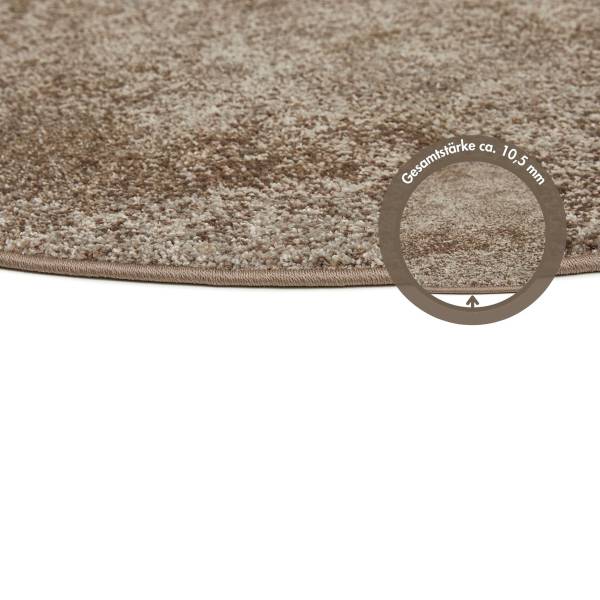 Tapis à poils ras Luna Type B Rond Tissu tissé