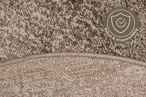 Tapis à poils ras Luna Type B Rond Tissu tissé