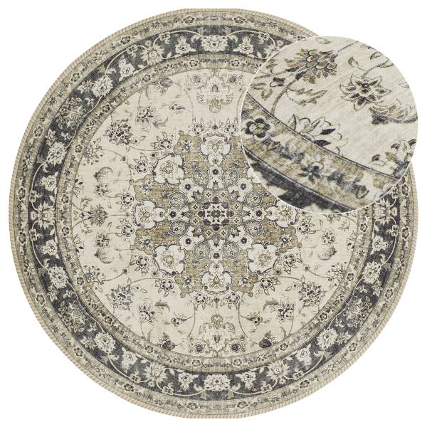 Tapis à poils ras Prima II Rond Tissu tissé