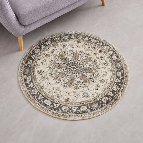 Tapis à poils ras Prima II Rond Tissu tissé
