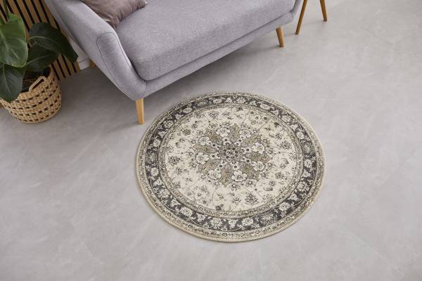 Tapis à poils ras Prima II Rond Tissu tissé