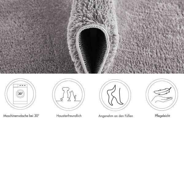 Bettumrandung Arezzo Polyester - Anthrazit