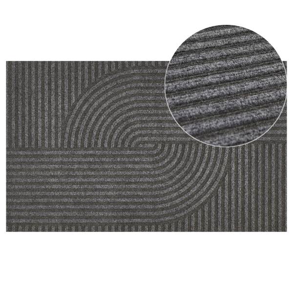 Tapis d'entrée Yukon Polyester - Gris foncé - 40 x 60 cm