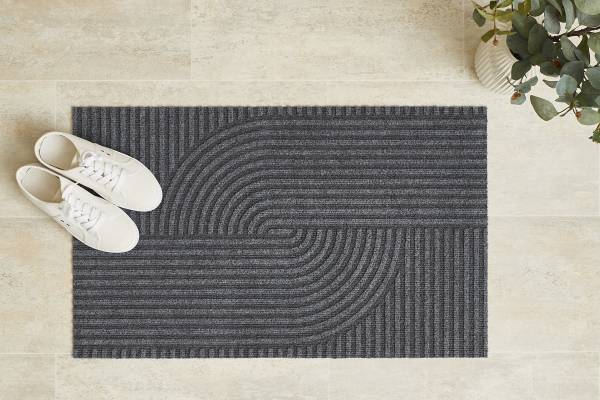 Tapis d'entrée Yukon Polyester - Gris foncé - 40 x 60 cm