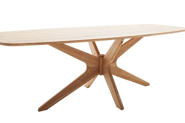 Massiver Esstisch Waida 140 x 90 cm