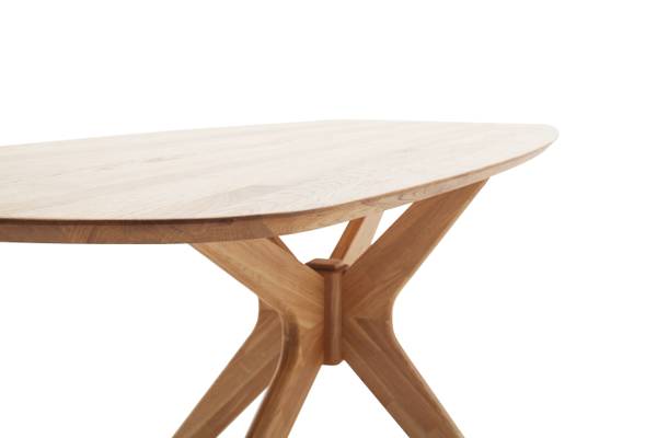 Massiver Esstisch Waida 140 x 90 cm
