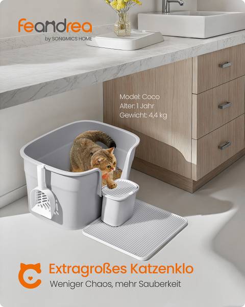 Katzentoilette Urgan Polypropylen - Grau